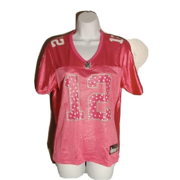 NFL Tops - NFL team apparel  EUC#12 Rodgers GB Packers women's Pink size Med Reebok Jersey